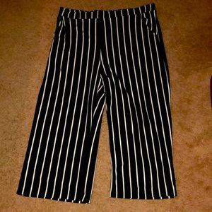 Black And White Stripped Pants